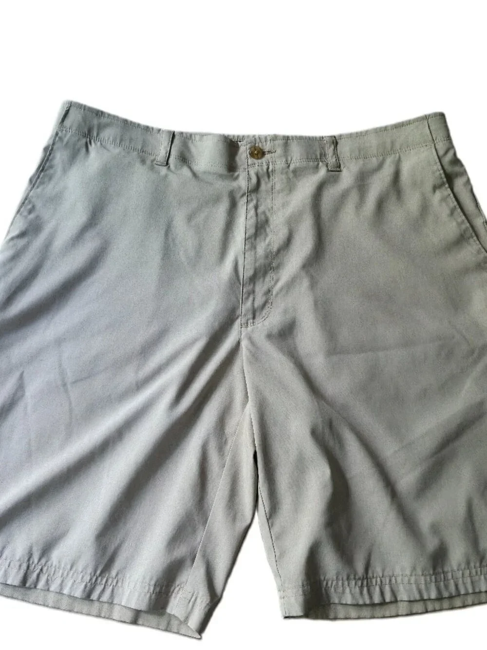 Jack Nicklaus Men's Khaki Golf Shorts Waist 38 Flat Front Casual Beige